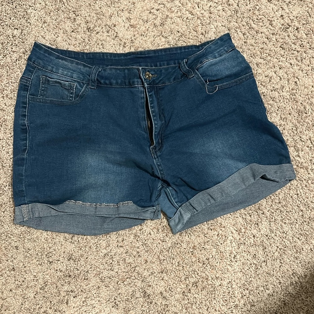 Stretchy Denim Shorts
